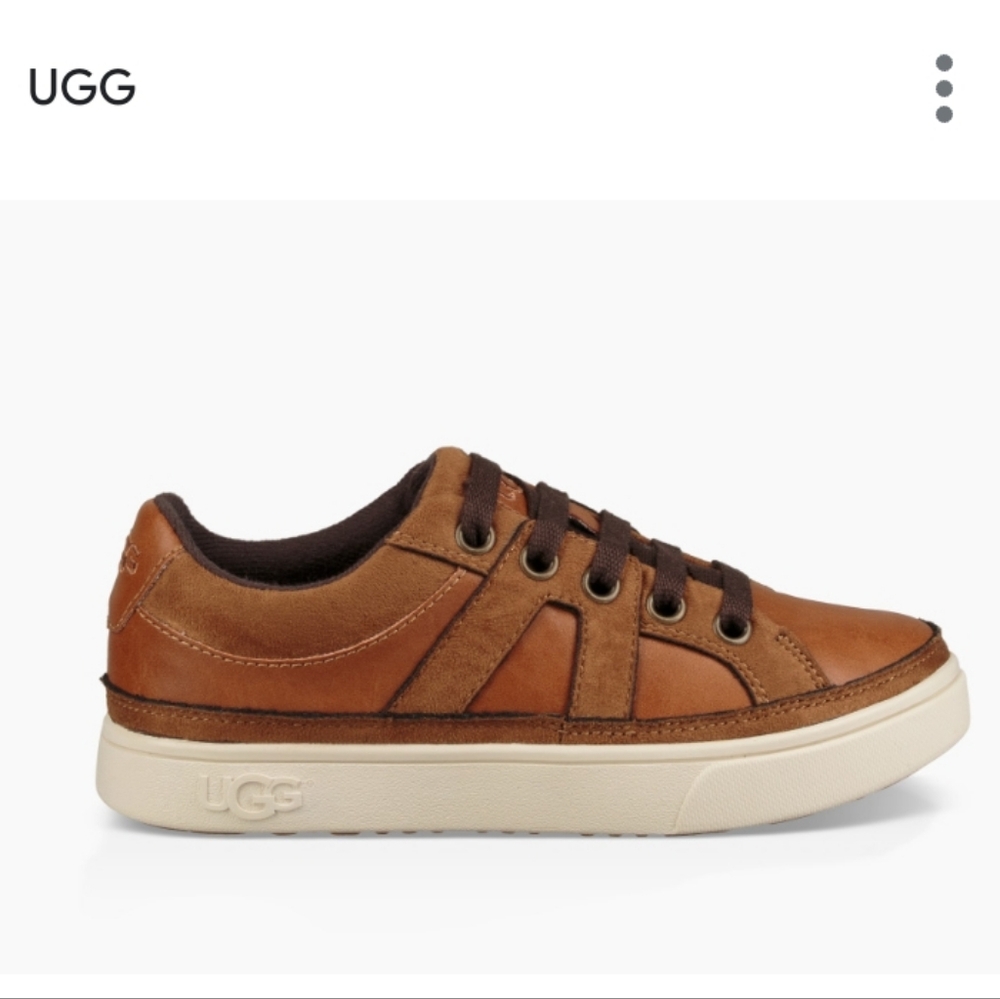 Ugg Marcus Cognac Leatherb Unisex Sneaker Toddler 10